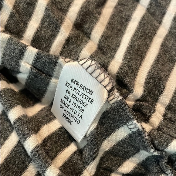 Fenn Wright Manson Charcoal and White Striped Cardigan - Picture 3 of 4